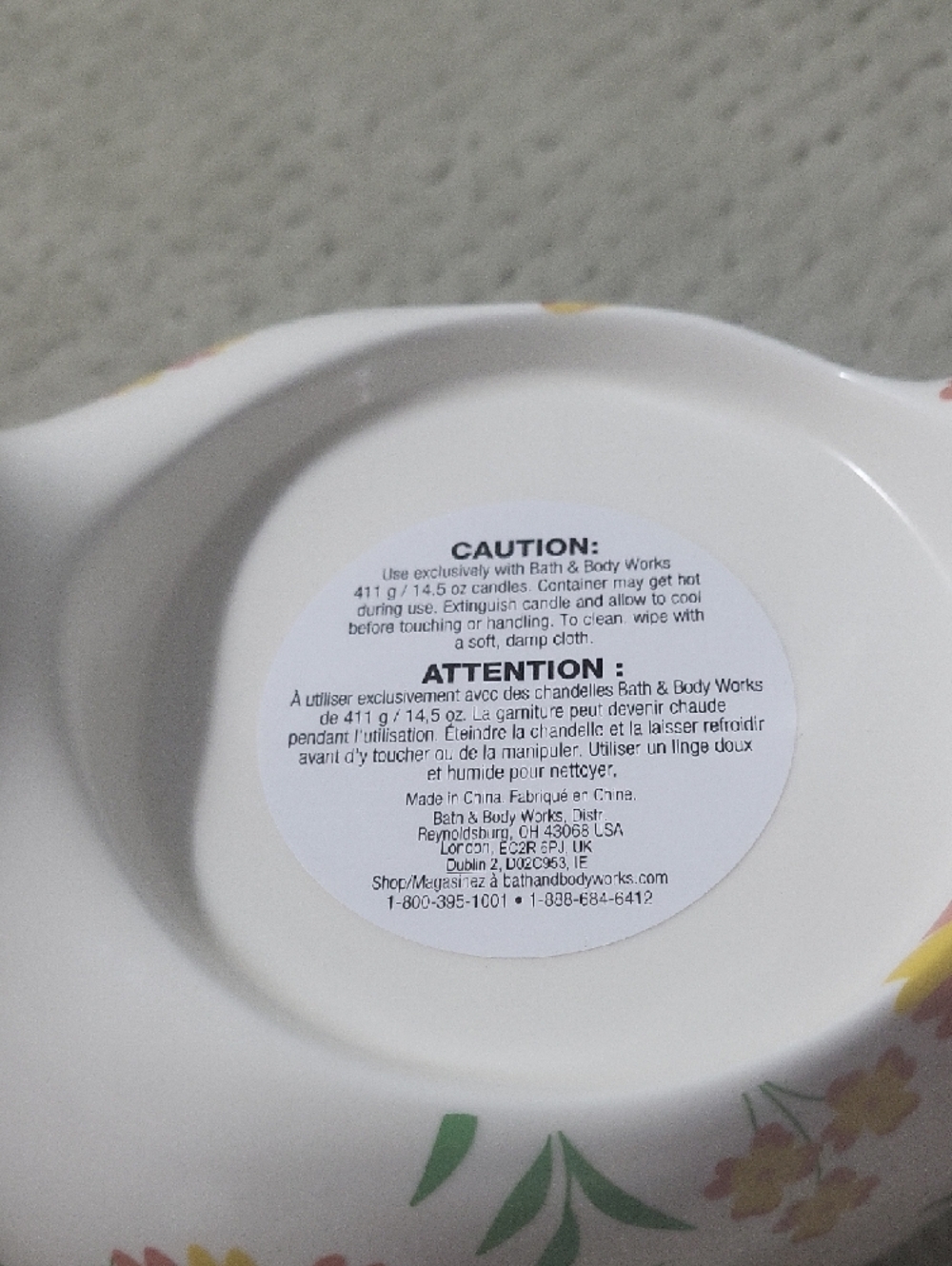 Bath & Body Works Chicken Candle Holder in White, Yellow & Pink - Picture 3 of 8